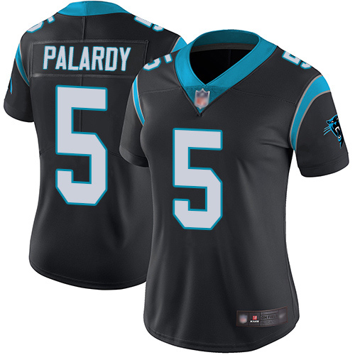 Carolina Panthers Limited Black Women Michael Palardy Home Jersey NFL Football #5 Vapor Untouchable->youth nfl jersey->Youth Jersey